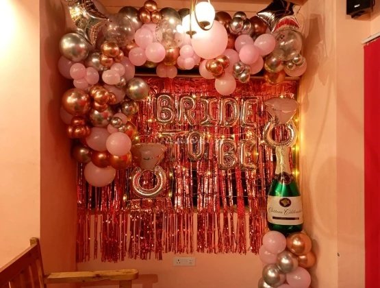 Bride To Be Surprise Backdrop Decor