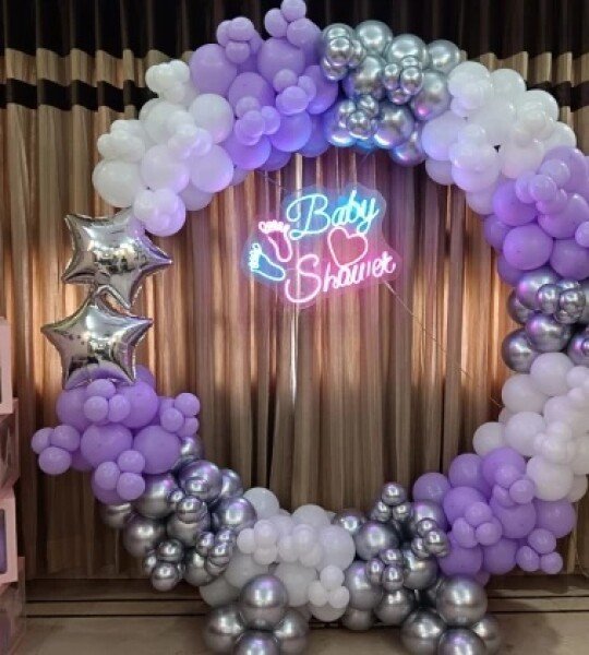 Baby Shower Ring Balloons Decoration