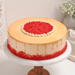 Red Velvet Coffee Glaze Cream Cake