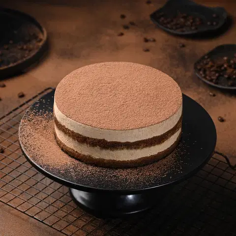 Eggless Tiramisu Cake