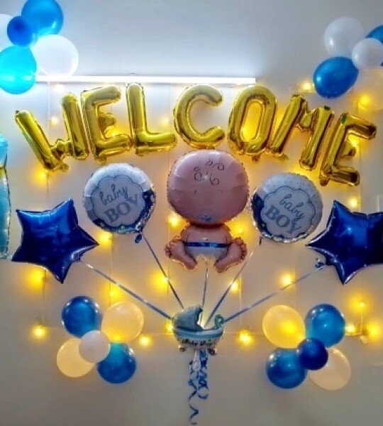 Welcome Baby Boy Decoration